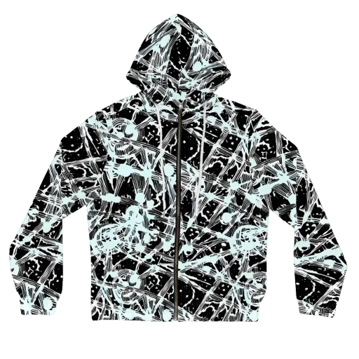 Polar Static on a Women's Full-Zip Hoodie