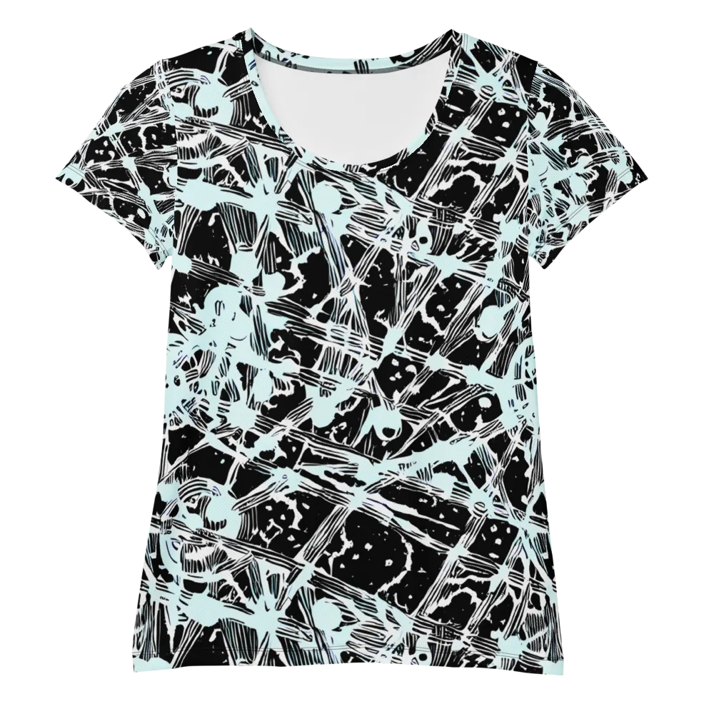 Polar Static on Women's Athletic T-Shirt — Front