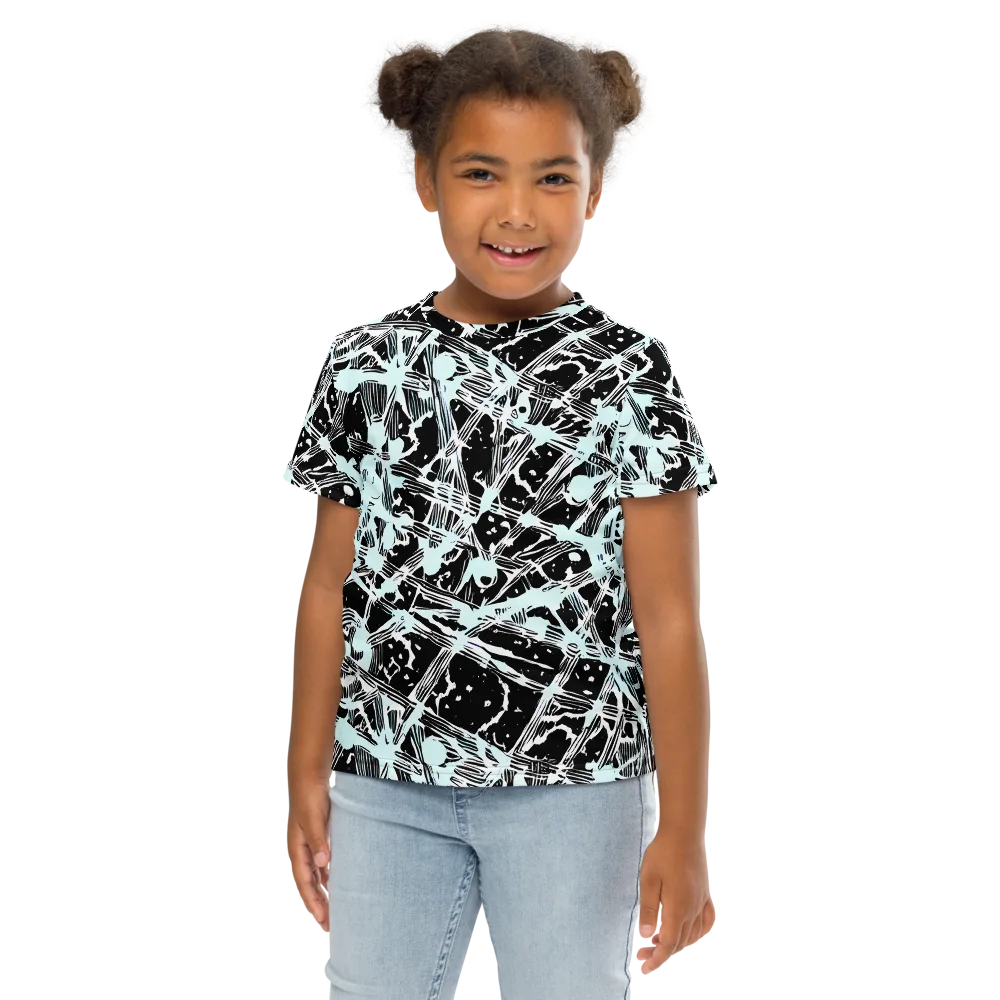 Polar Static on Kids Crew Neck T-Shirt — Front
