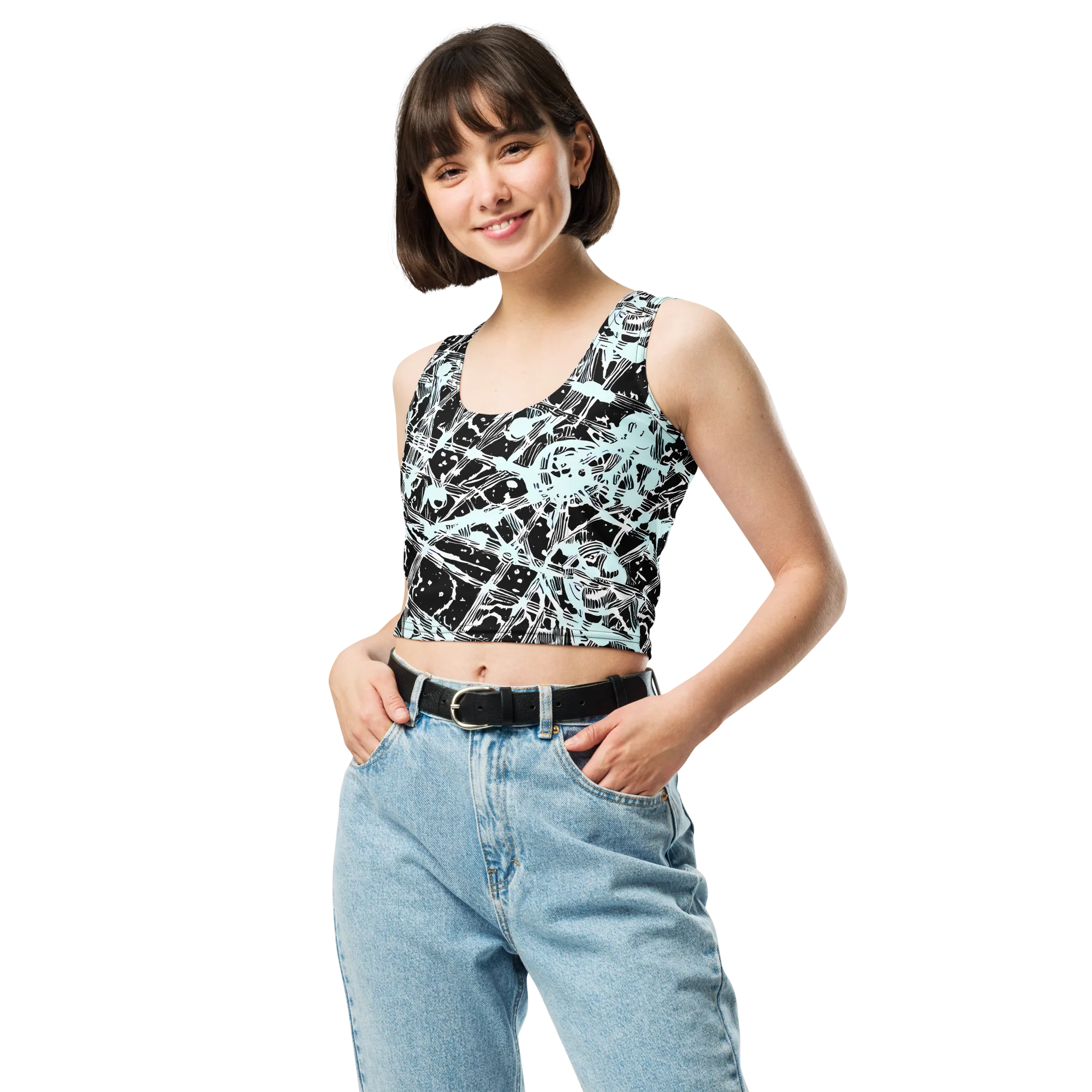 Polar Static on Crop Top — Front