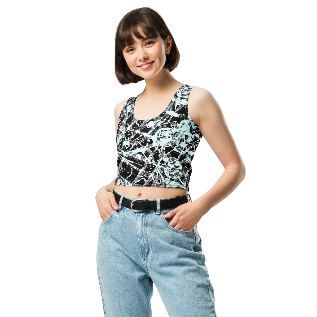 Polar Static on Crop Top — Front