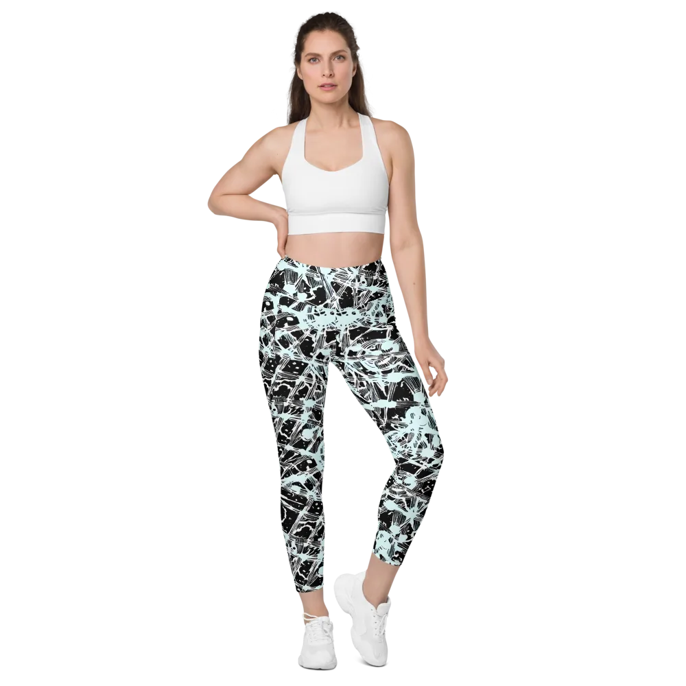Polar Static on Leggings with Pockets — Front