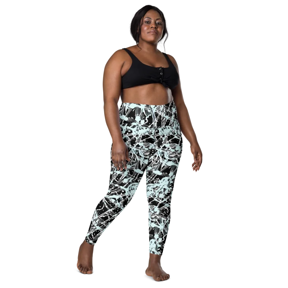 Polar Static on Leggings with Pockets — Front
