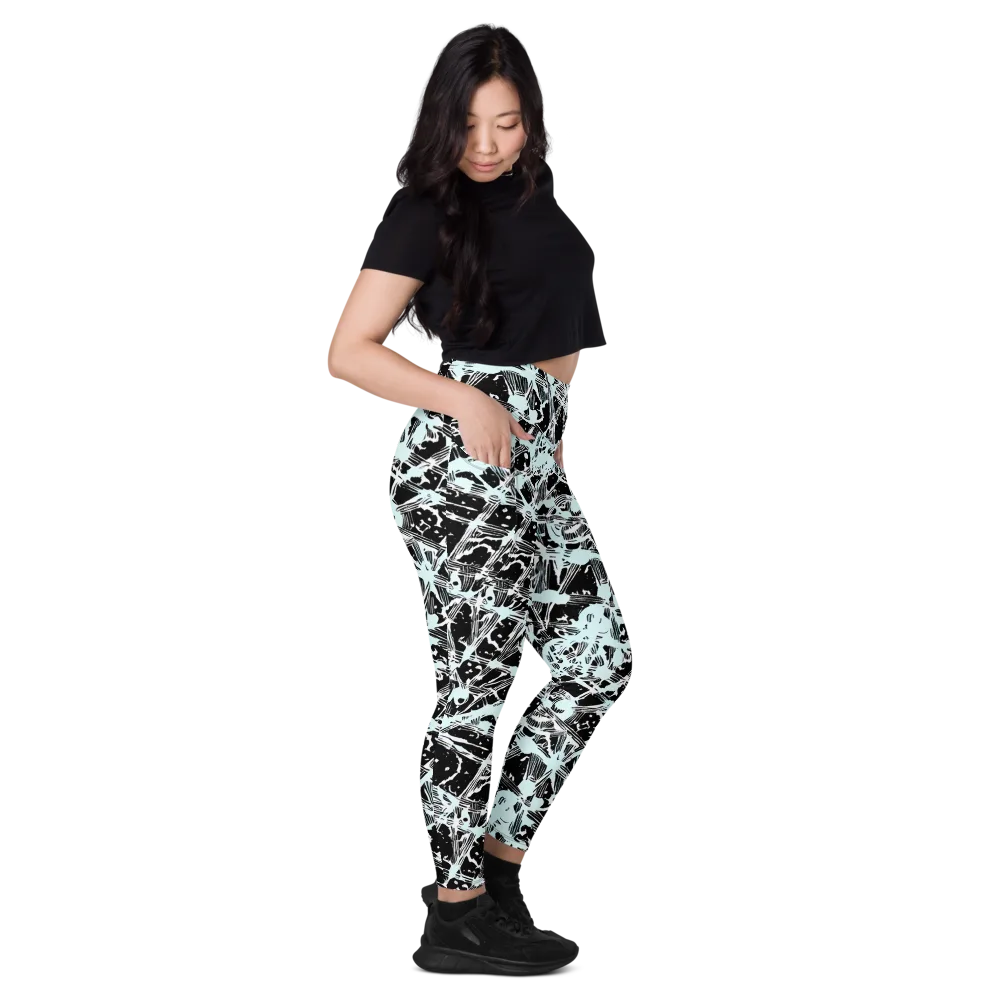Polar Static on Leggings with Pockets — Right