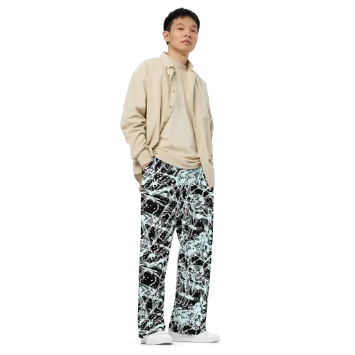 Polar Static on a Wide-Leg Pants