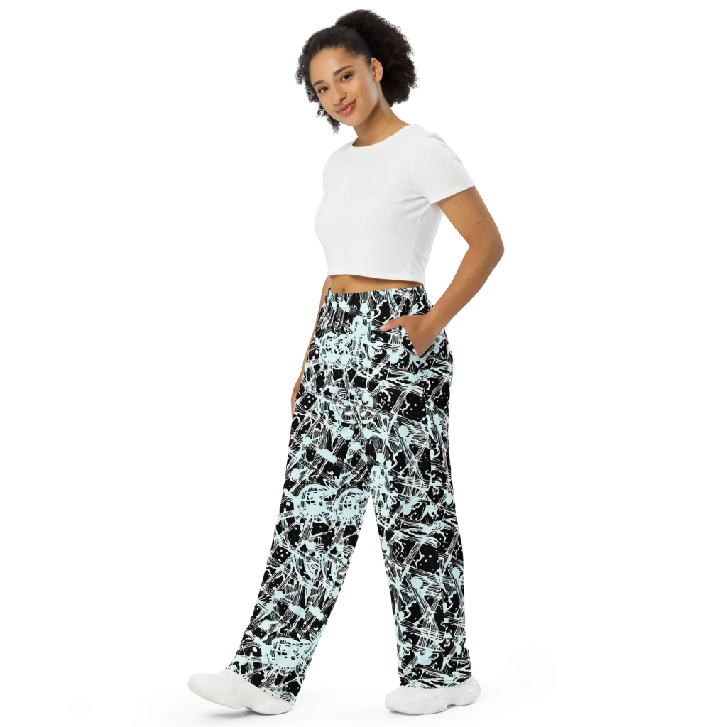 Polar Static on Wide-Leg Pants — Left Front