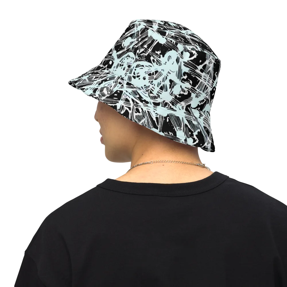 Polar Static on Reversible Bucket Hat — Back Inside