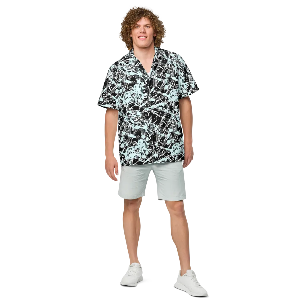 Polar Static on Button Shirt — Front
