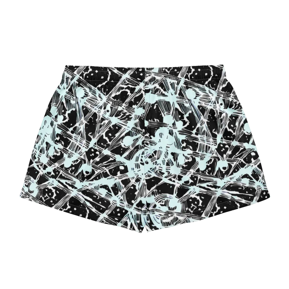 Polar Static on Women's Pajama Shorts — Back
