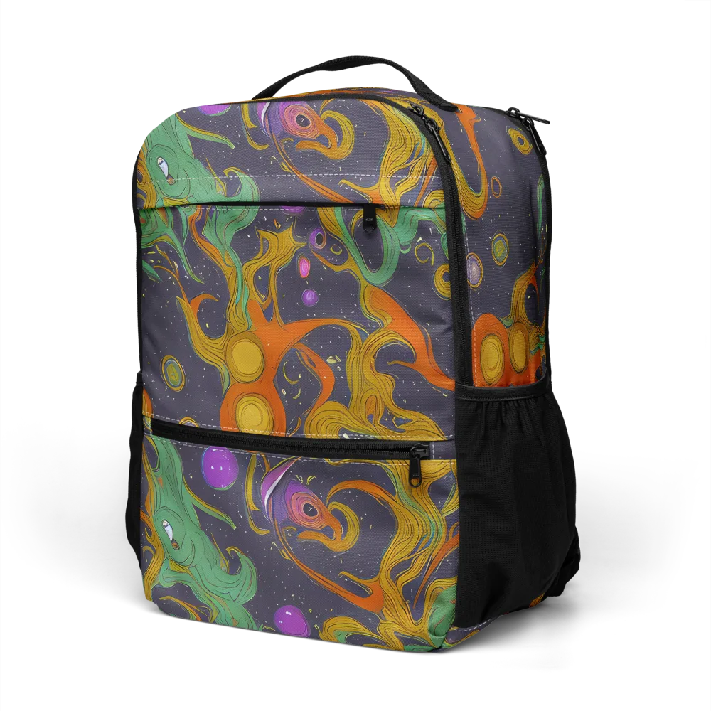 Stellar Marbling on Utility Backpack — Left Front
