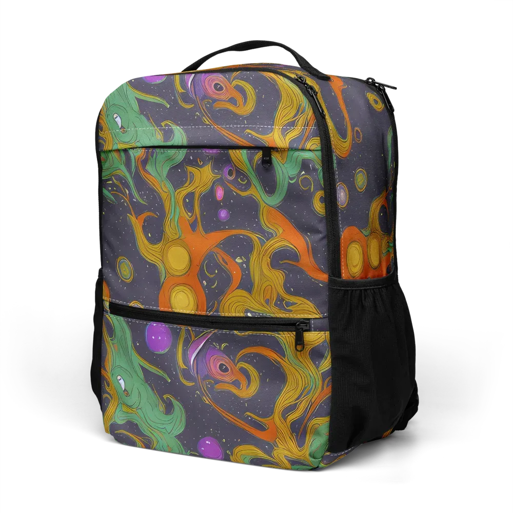Stellar Marbling on Utility Backpack — Left Front