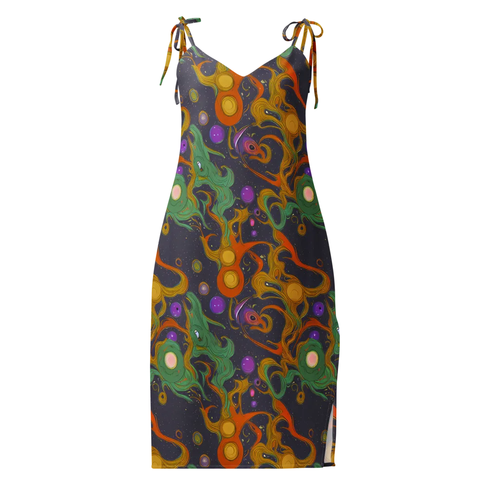 Stellar Marbling on Slip Dress — Front