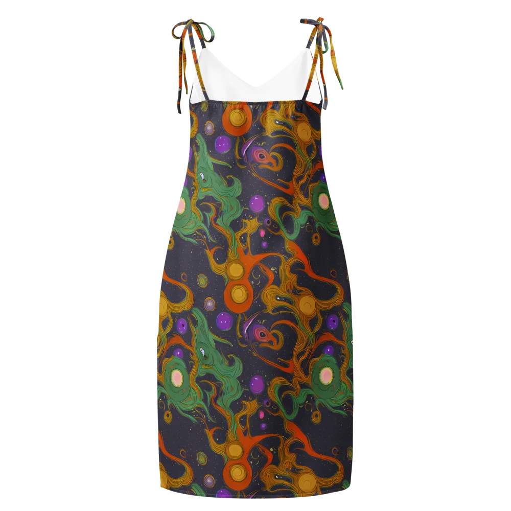 Stellar Marbling on Slip Dress — Back