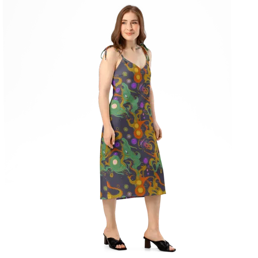 Stellar Marbling on a Slip Dress