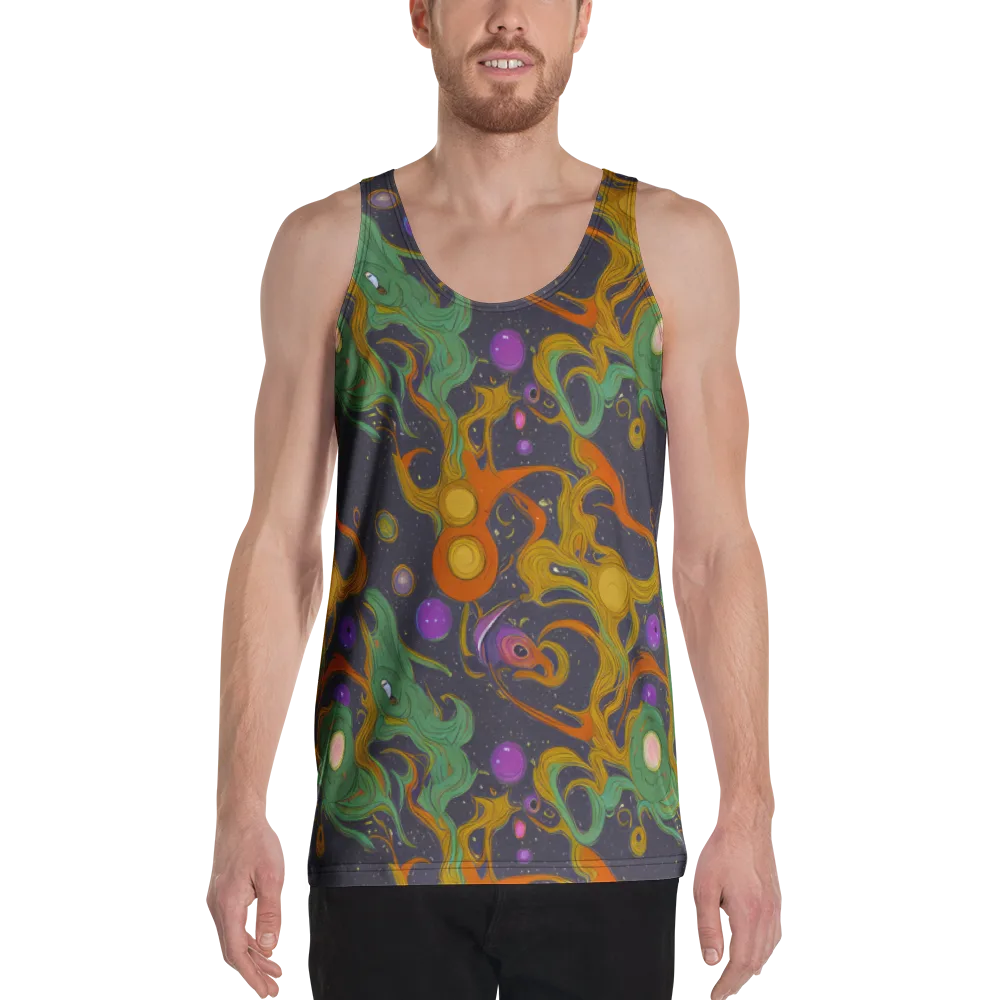 Stellar Marbling on Men's Tank Top — Front