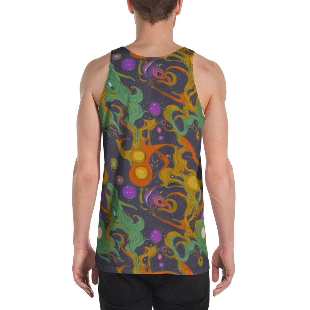 Stellar Marbling on Men's Tank Top — Back