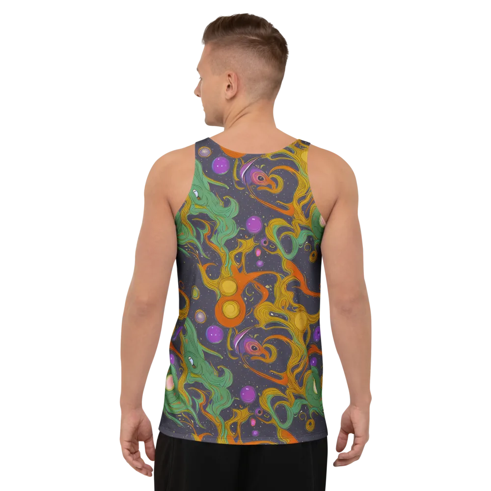 Stellar Marbling on Men's Tank Top — Back
