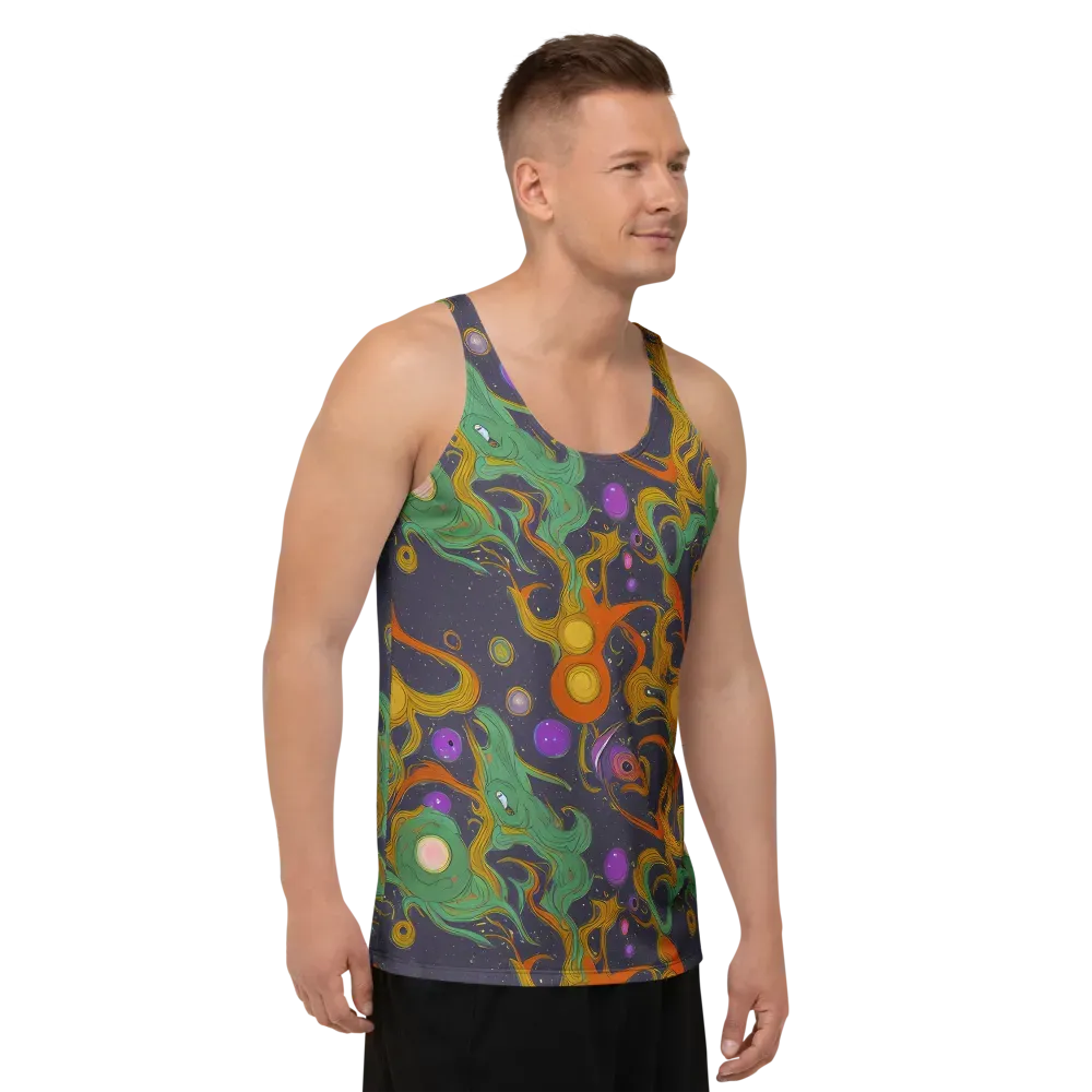 Stellar Marbling on Men's Tank Top — Right Front