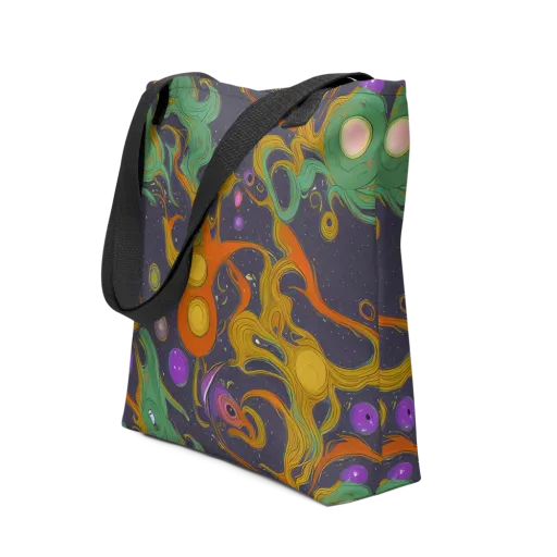 Stellar Marbling on a Tote Bag