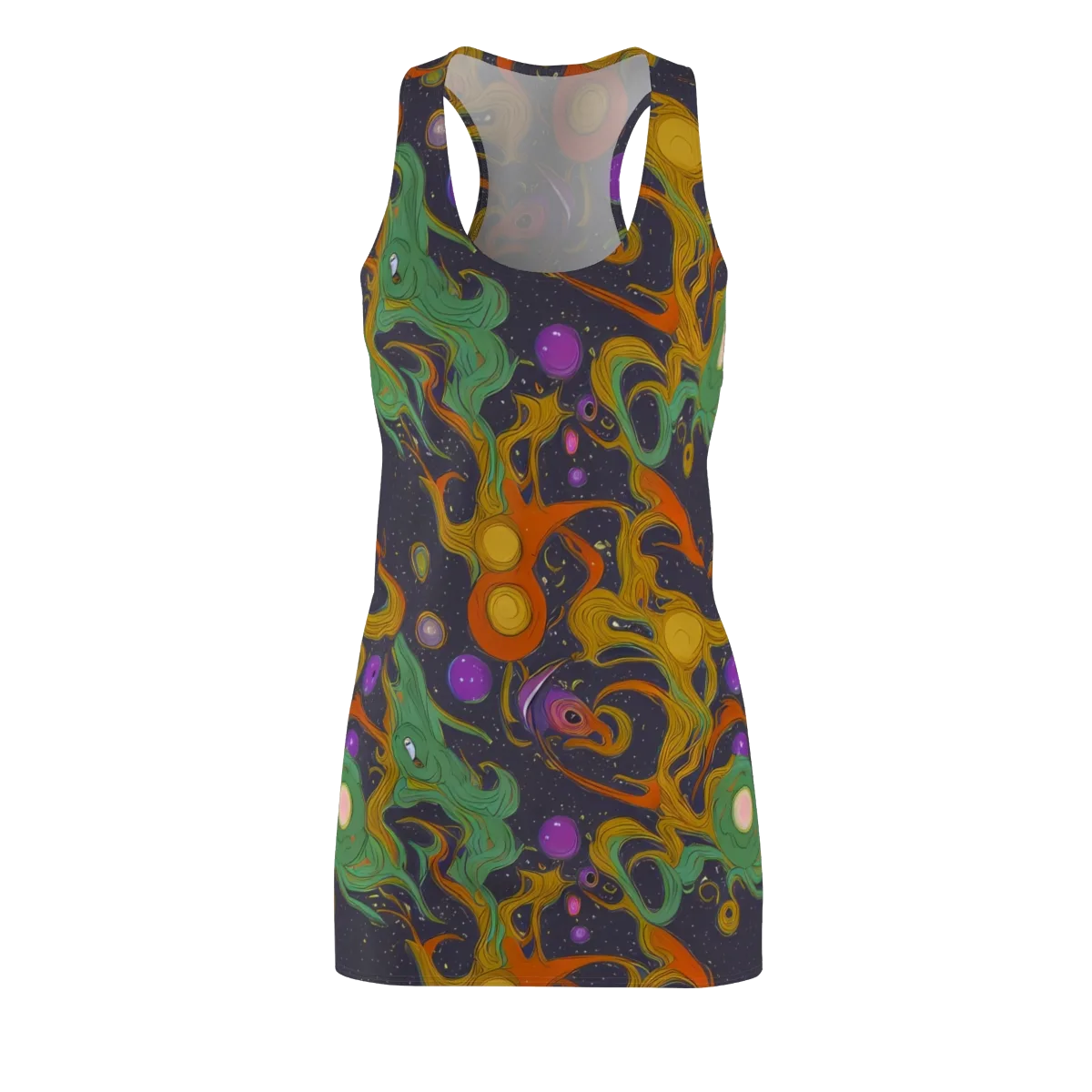 Stellar Marbling on Racerback Dress — Front