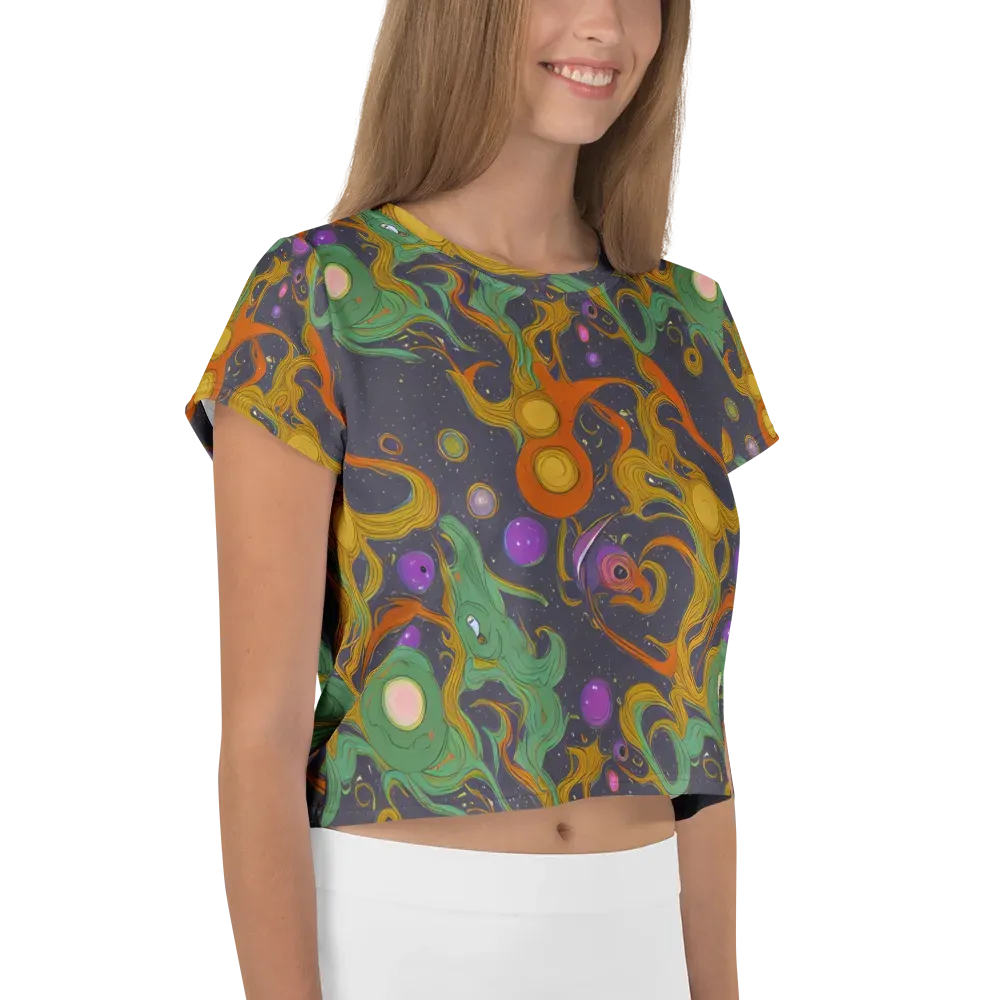 Stellar Marbling on Crop Tee — Right