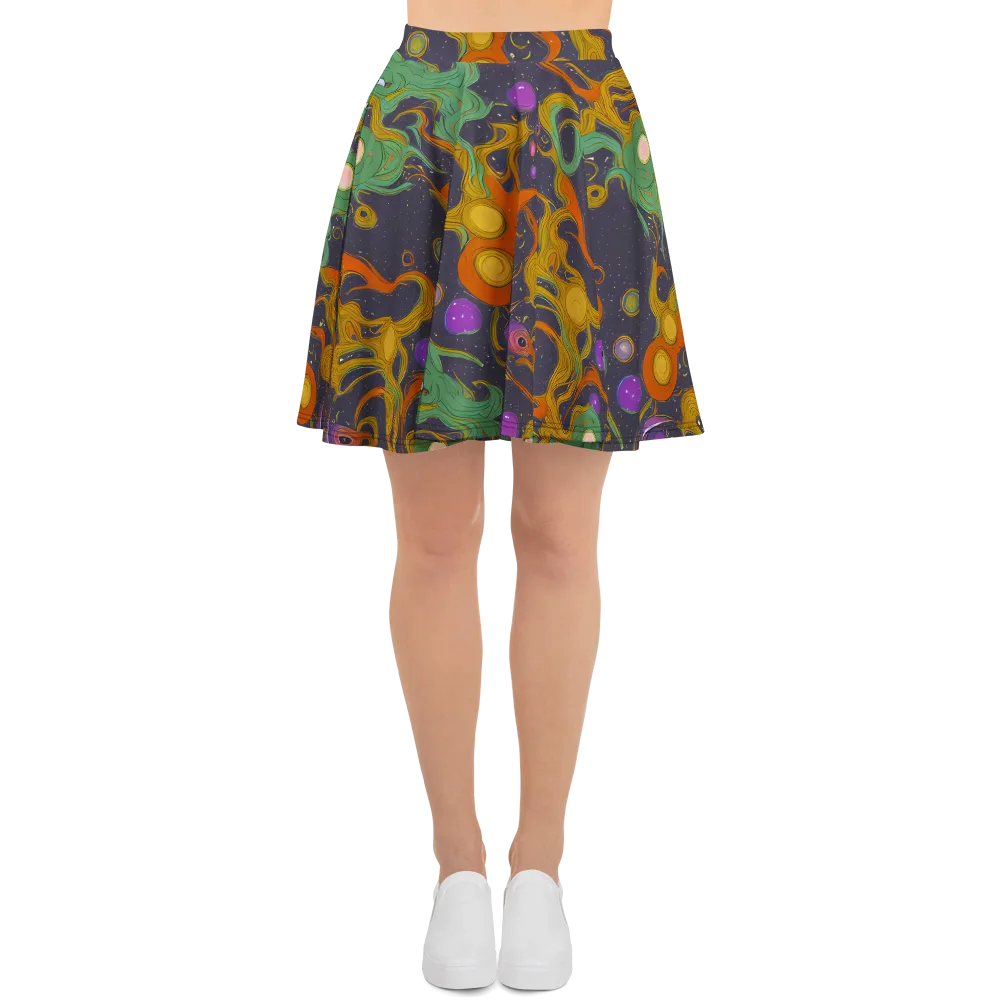Stellar Marbling on Skater Skirt — Front