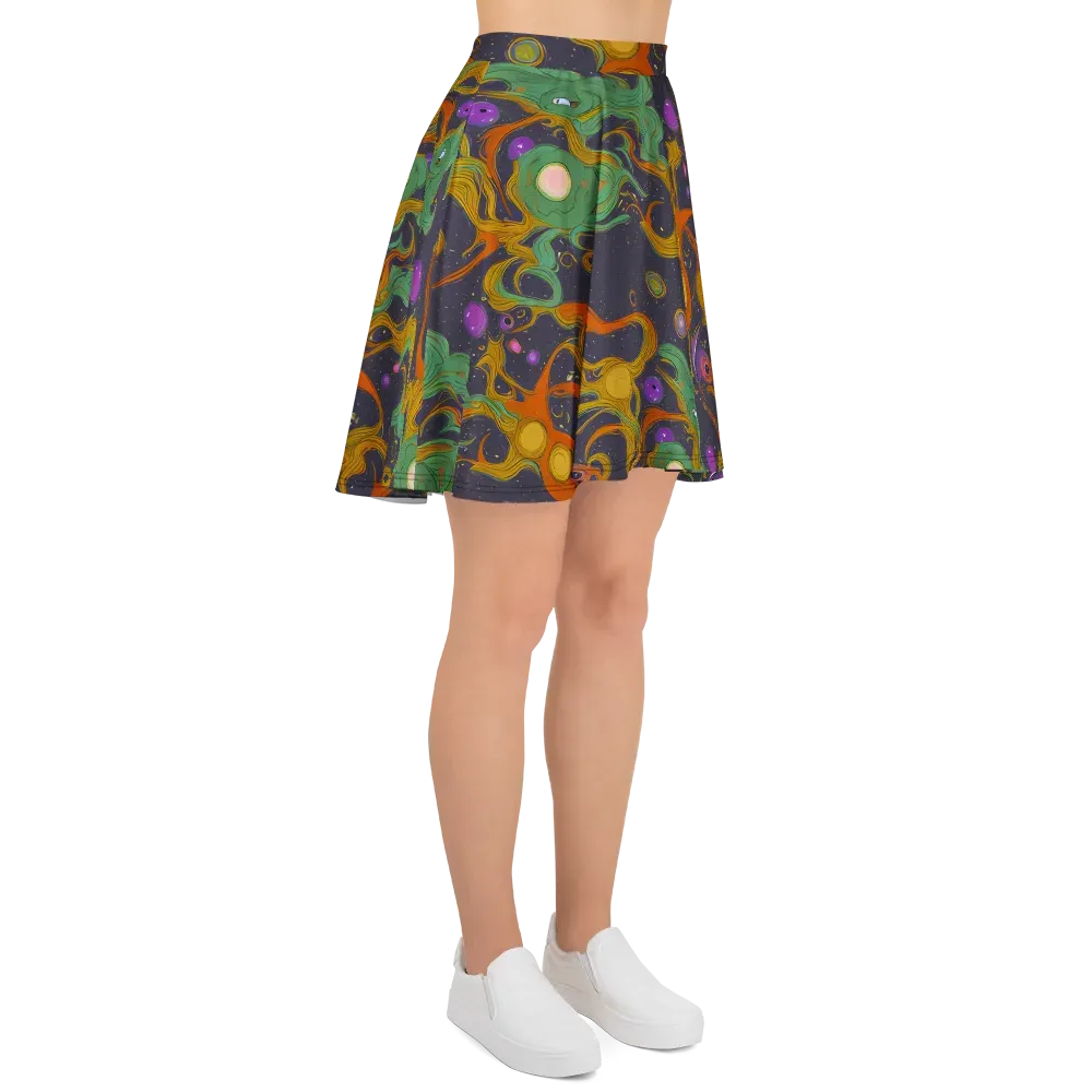Stellar Marbling on Skater Skirt — Right