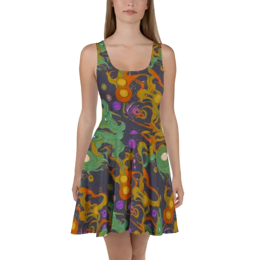 Stellar Marbling on a Skater Dress