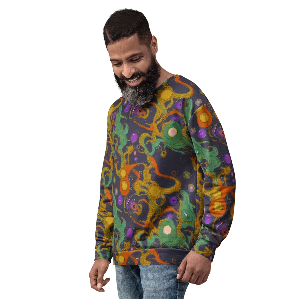 Stellar Marbling on Sweatshirt — Left Front