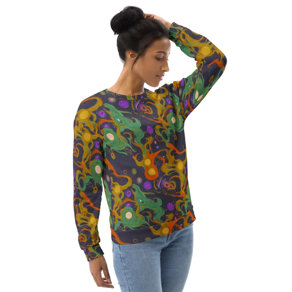 Stellar Marbling on Sweatshirt — Right Front