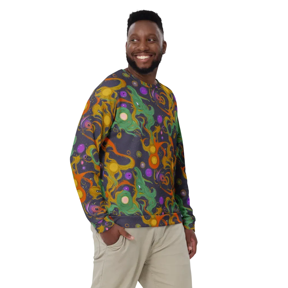 Stellar Marbling on Sweatshirt — Front