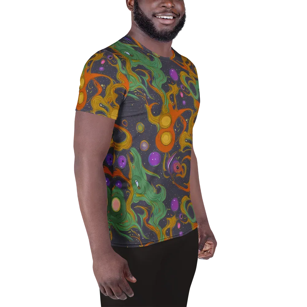 Stellar Marbling on Men's Athletic T-Shirt — Right