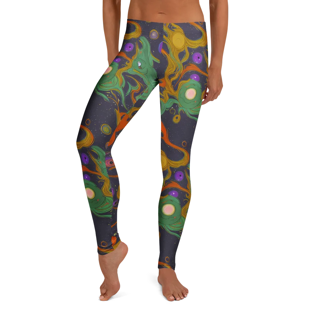 Stellar Marbling on Leggings — Front