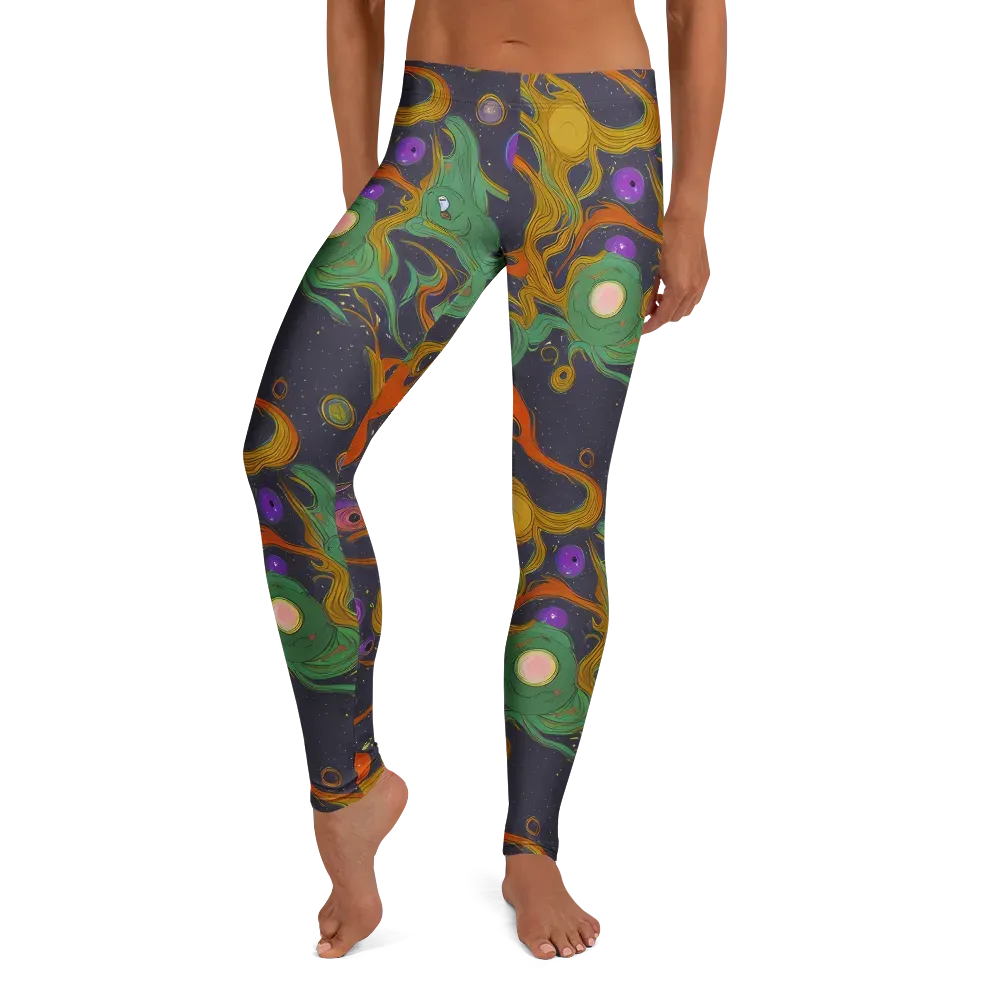 Stellar Marbling on Leggings — Front