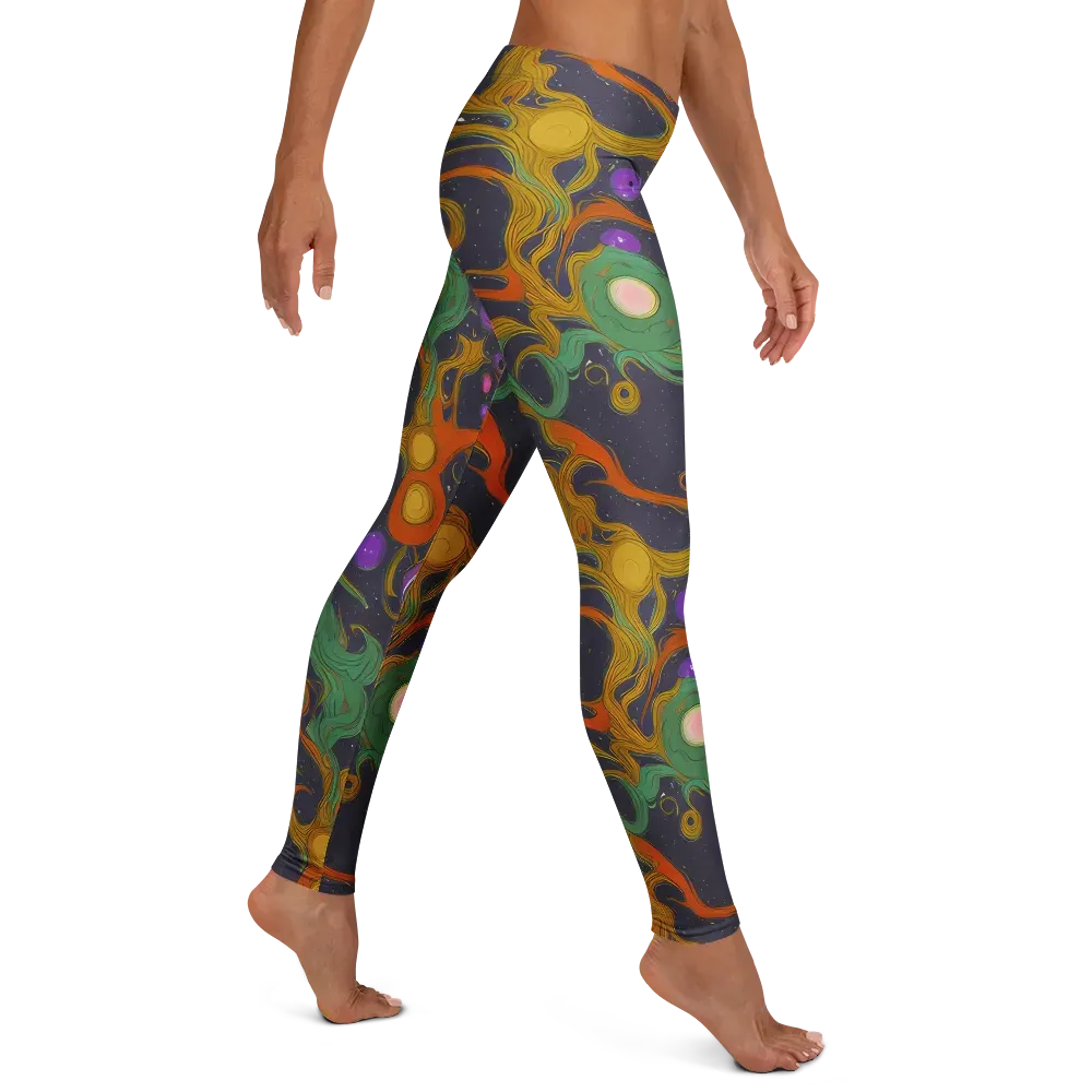 Stellar Marbling on Leggings — Right