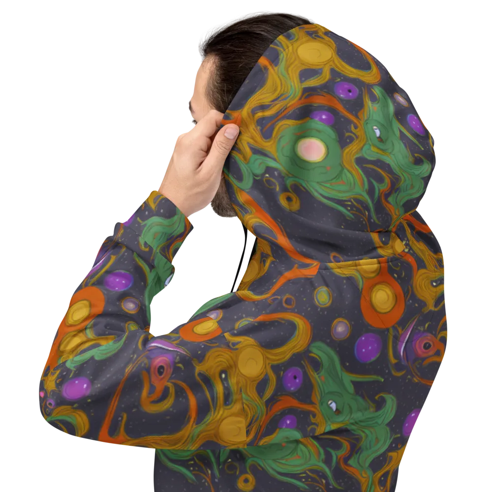Stellar Marbling on Hoodie — Back
