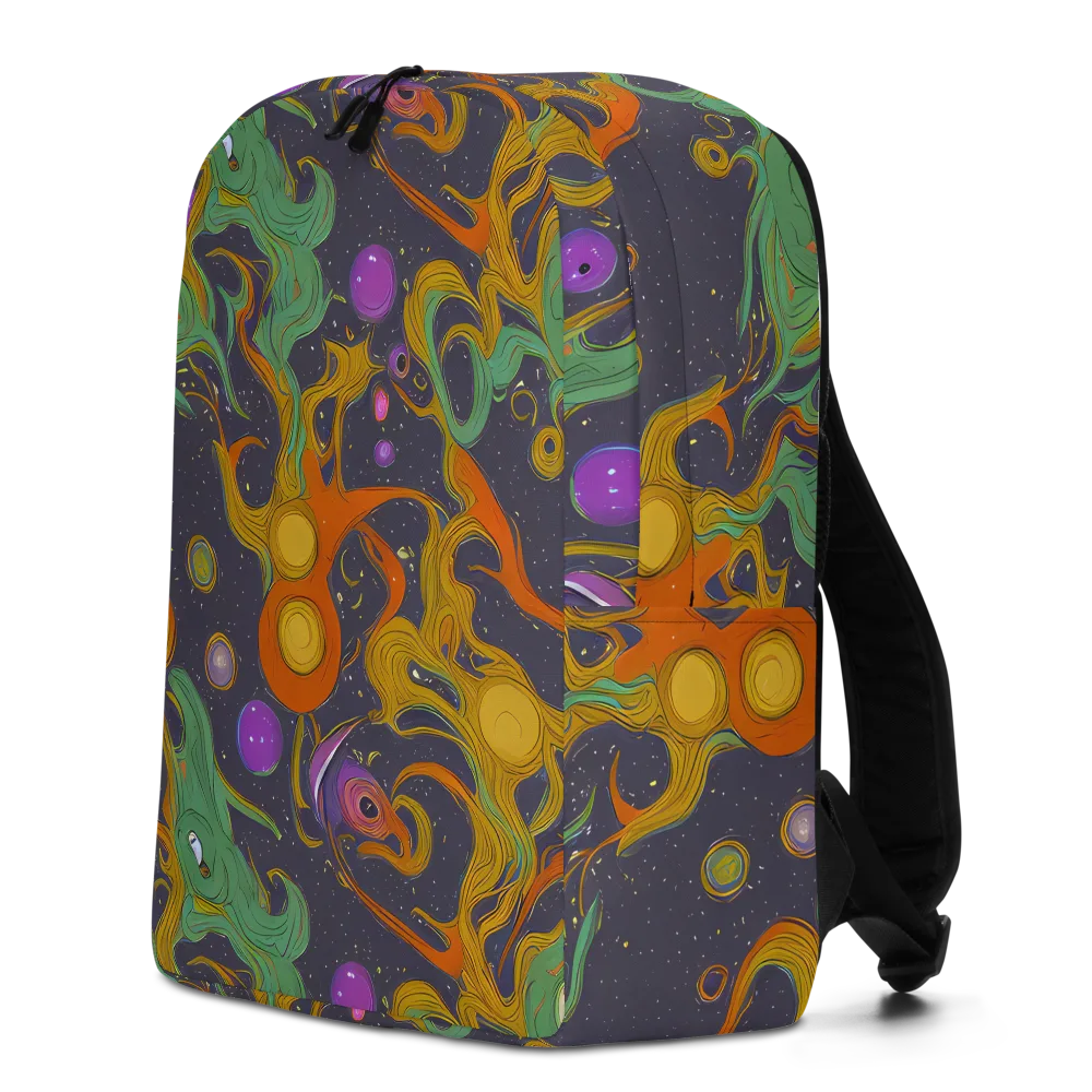 Stellar Marbling on Minimalist Backpack — Left