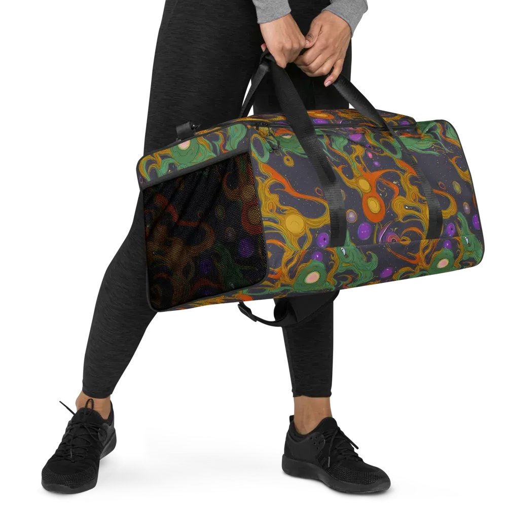 Stellar Marbling on Duffle Bag — Right Front