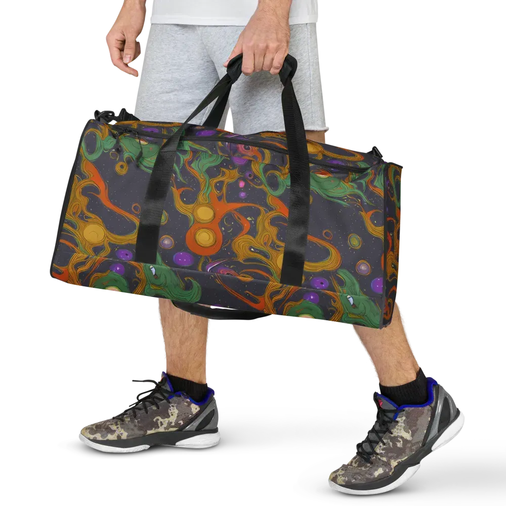 Stellar Marbling on Duffle Bag — Front
