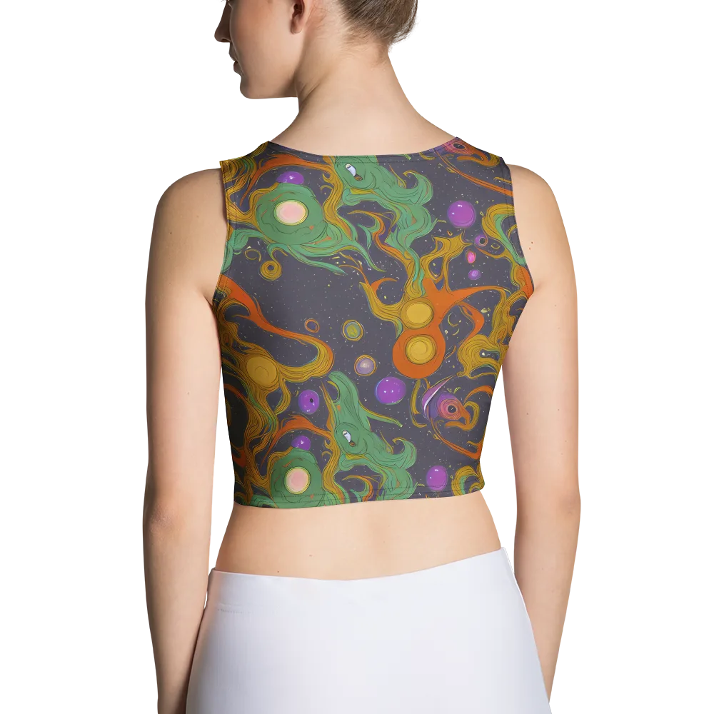 Stellar Marbling on Crop Top — Back