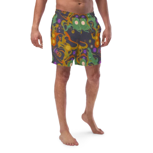 Stellar Marbling on a Swim Trunks