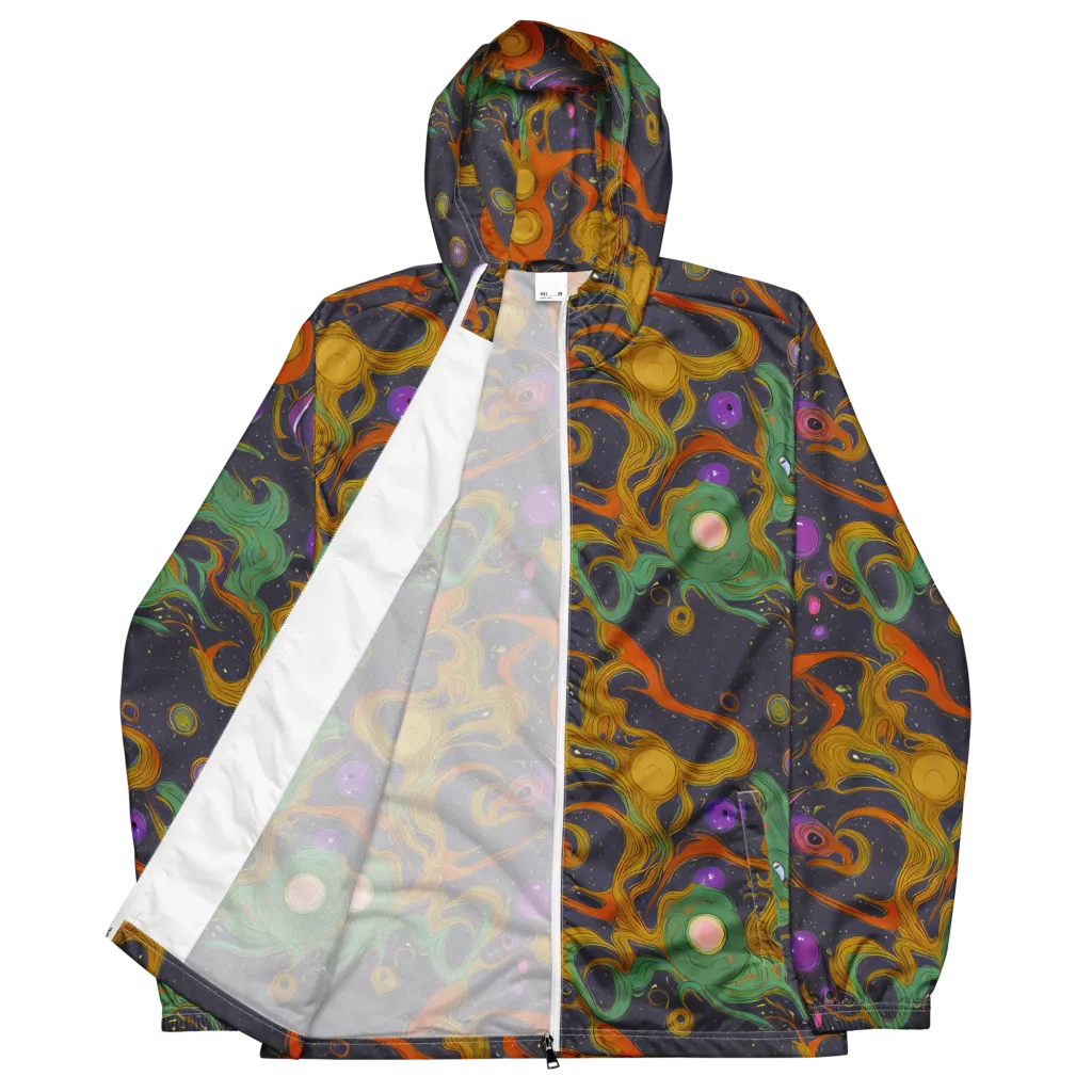 Stellar Marbling on Men's Windbreaker — Front