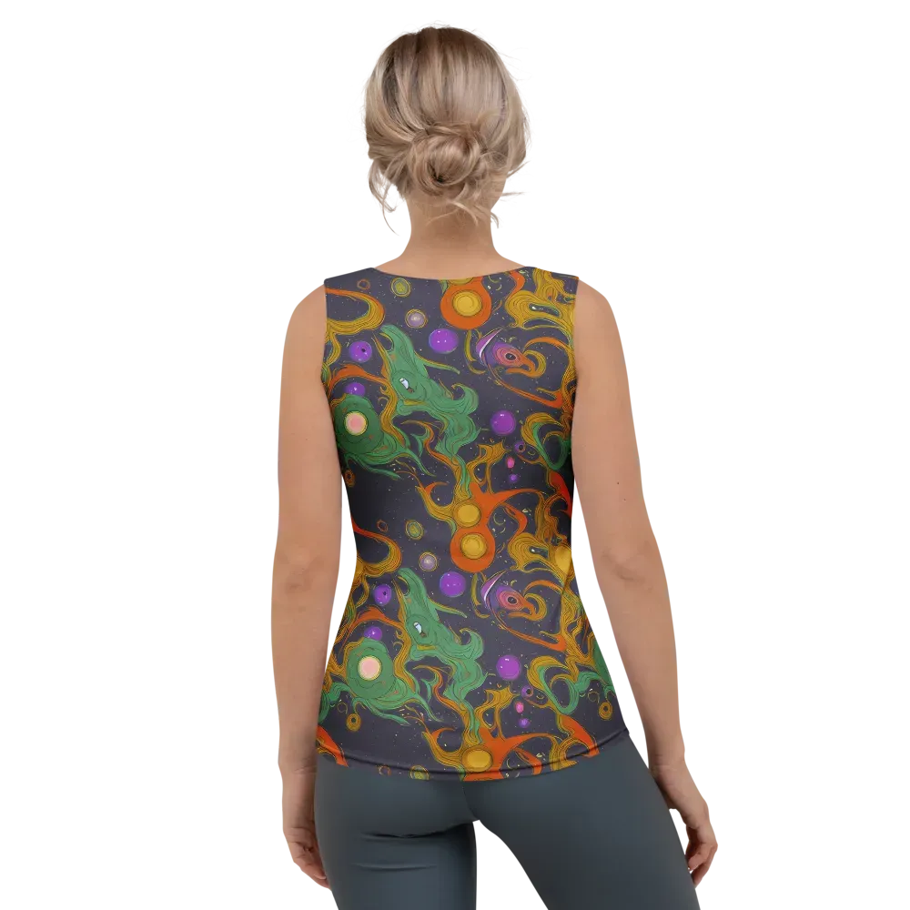 Stellar Marbling on Women's Tank Top — Back