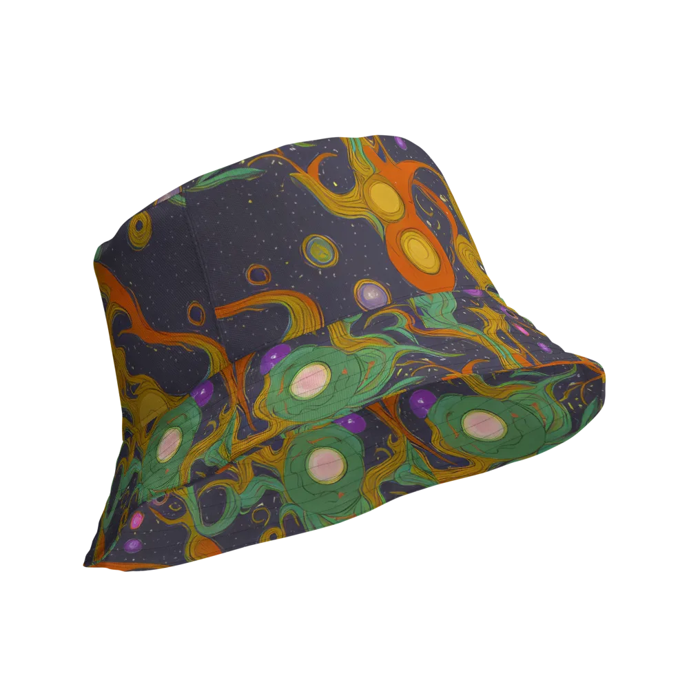 Stellar Marbling on Reversible Bucket Hat — Product details Outside