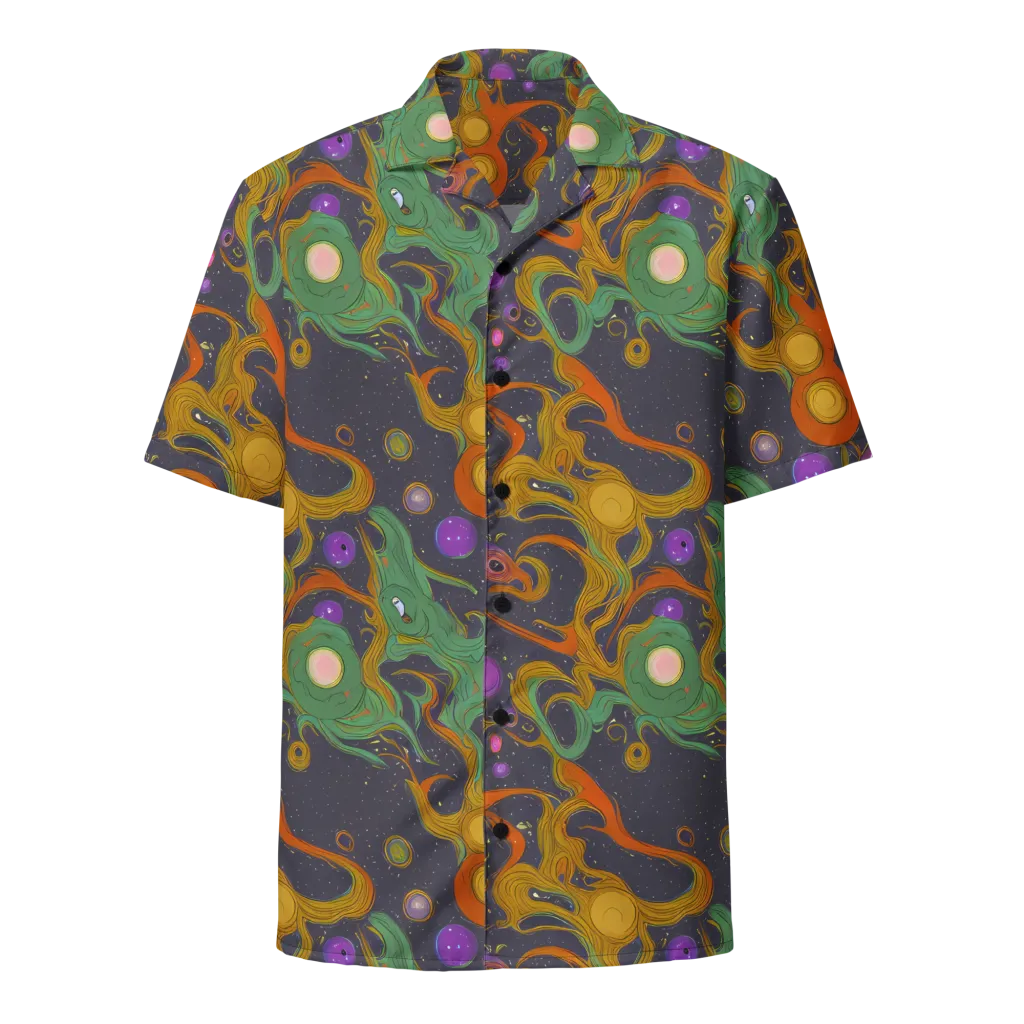 Stellar Marbling on Button Shirt — Front