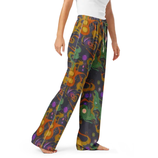 Stellar Marbling on a Women's Pajama Pants