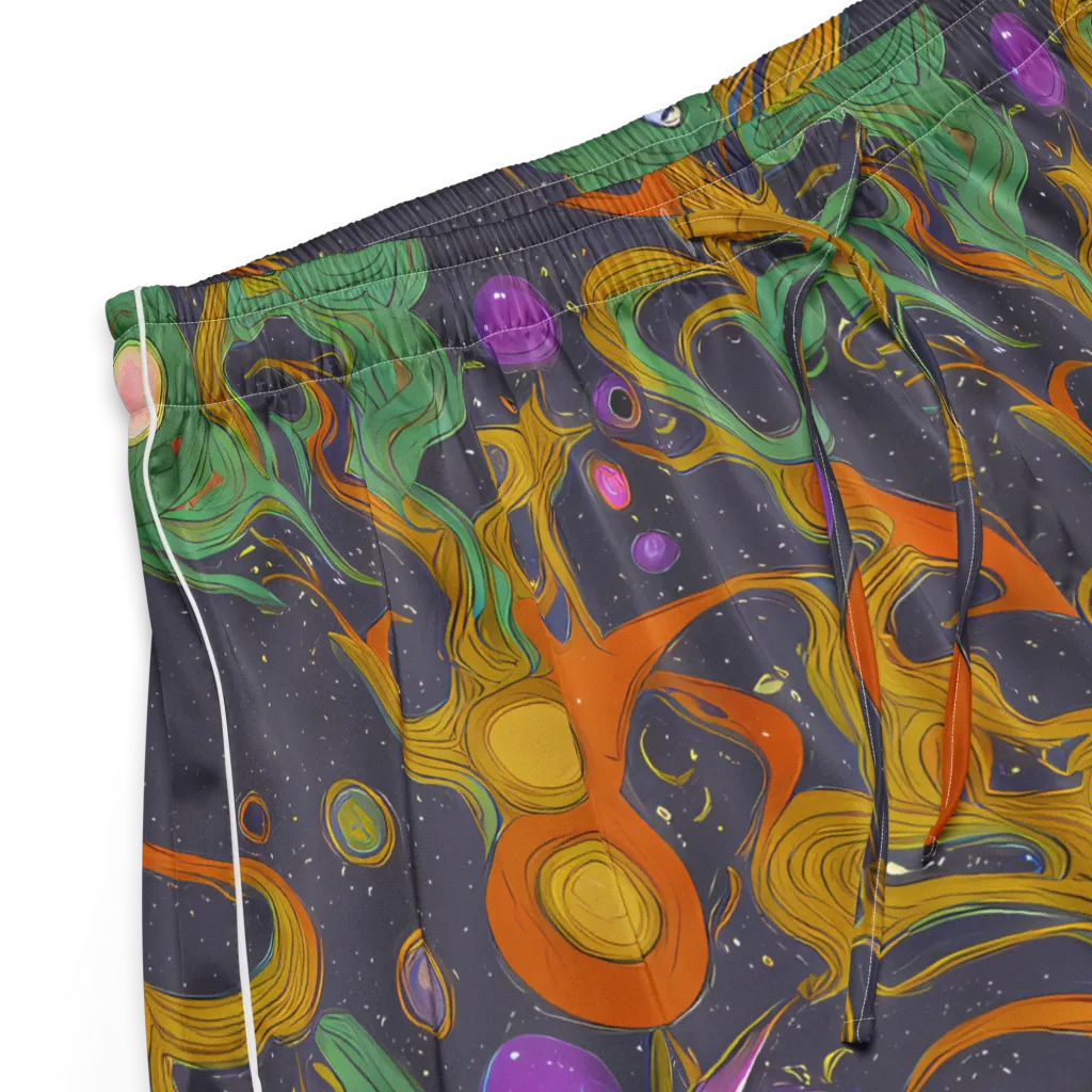 Stellar Marbling on Women's Pajama Shorts — Product details