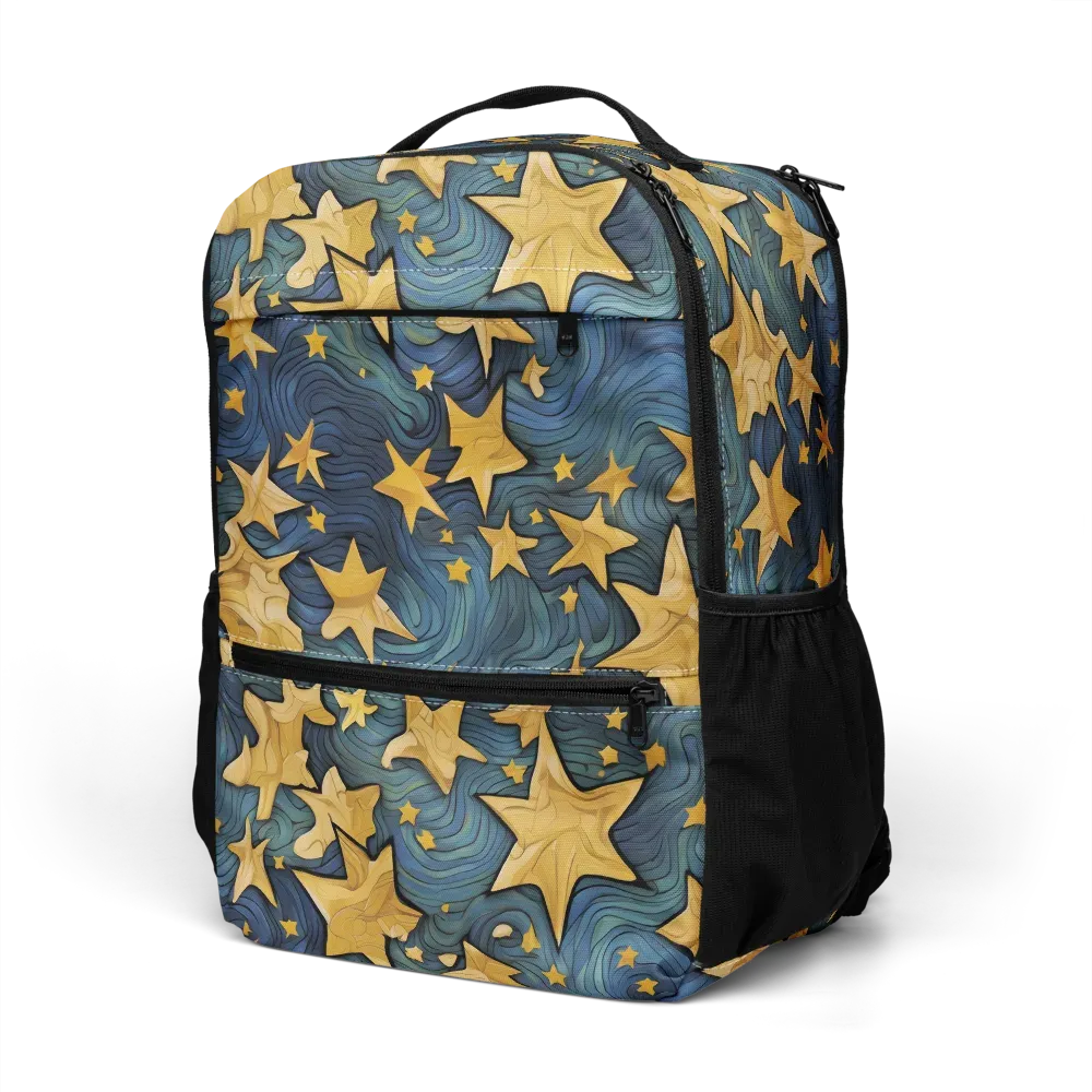 Midnight Starflow on Utility Backpack — Left Front