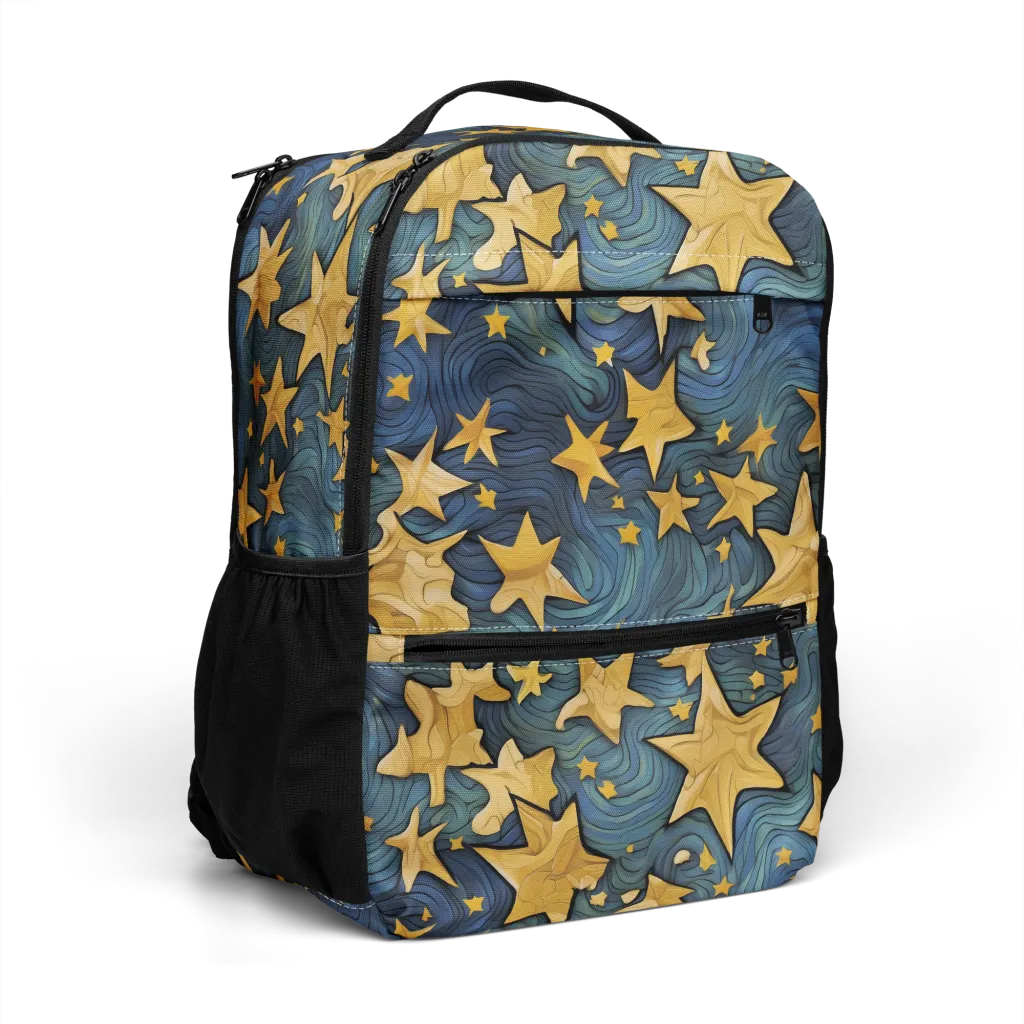 Midnight Starflow on Utility Backpack — Right Front