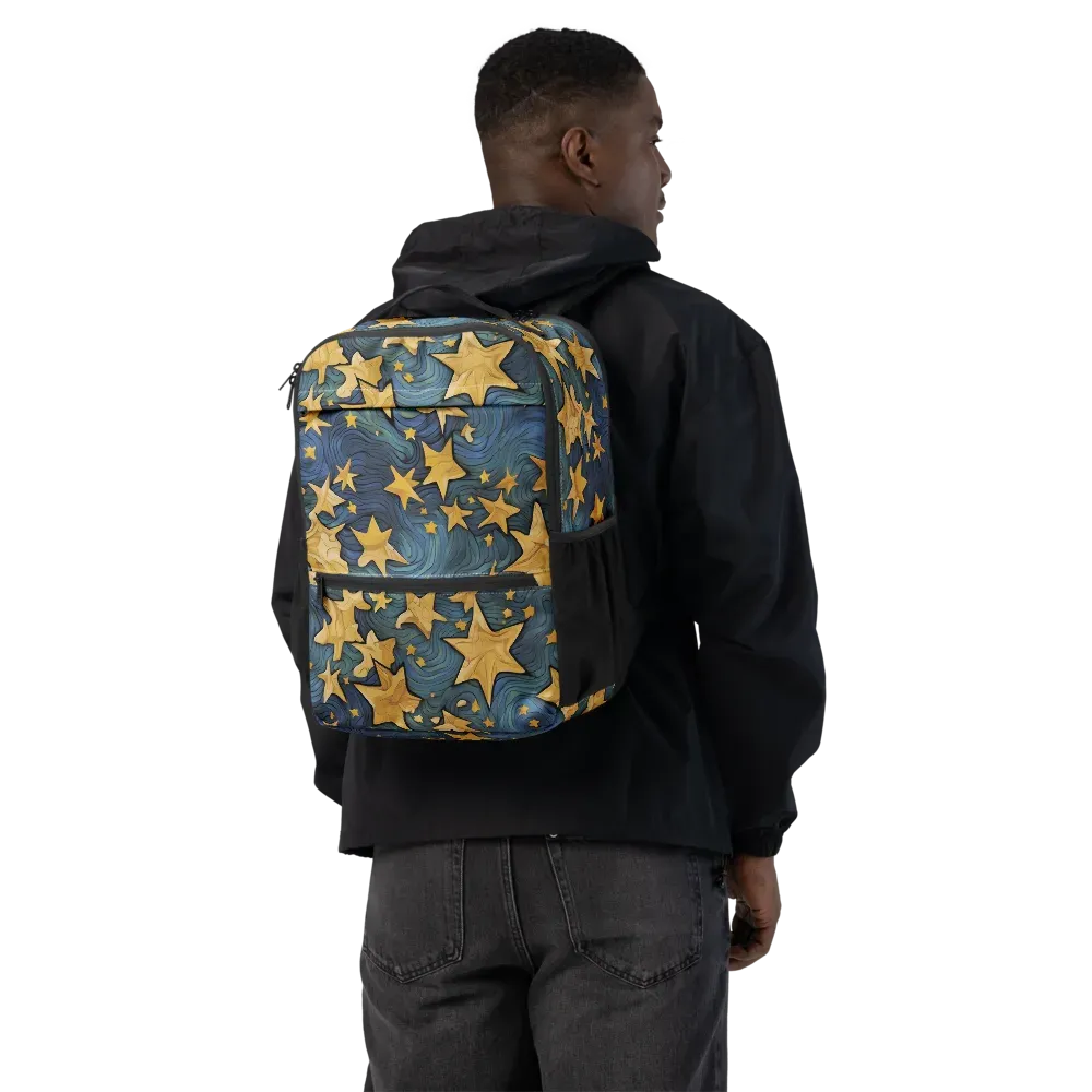 Midnight Starflow on Utility Backpack — Back